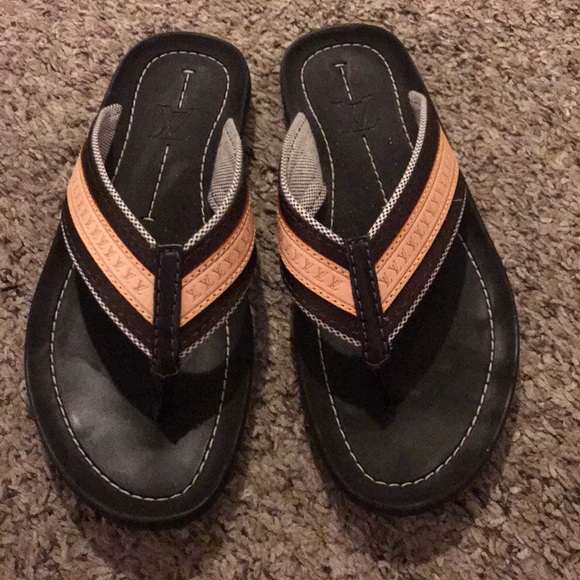 Louis Vuitton Logo Sandals - Picture 1 of 6